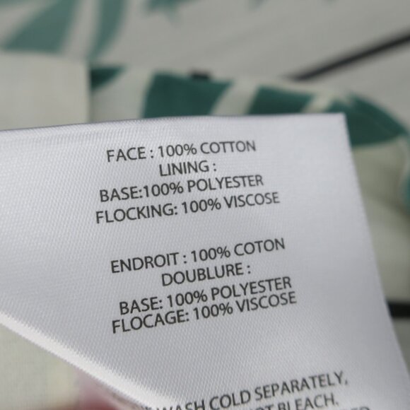 Flower Home Drew Barrymore Vintage Palm Window Panel Set Blackout Curtains 50x63 - Picture 6 of 7